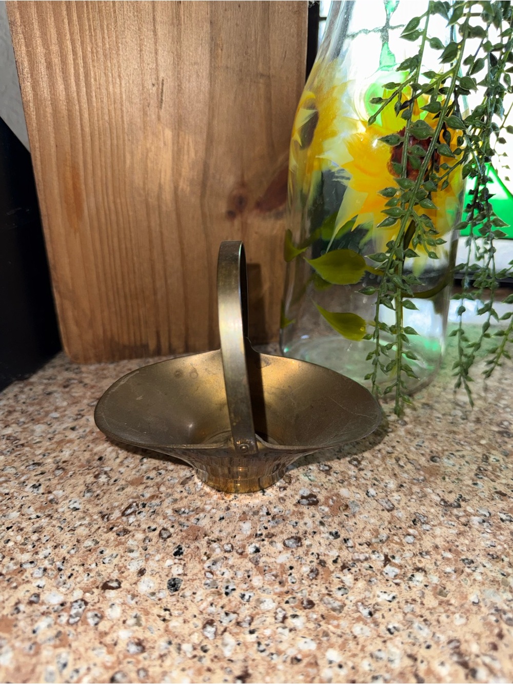 Vintage Brass Mini Basket Bowl – 4” Rustic Cottage Décor